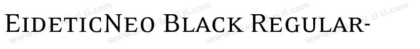 EideticNeo Black Regular字体转换